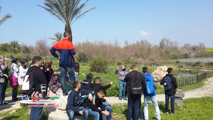 طلاب الثانوية الجديدة بالمحمية الطبيعية  الكردانة